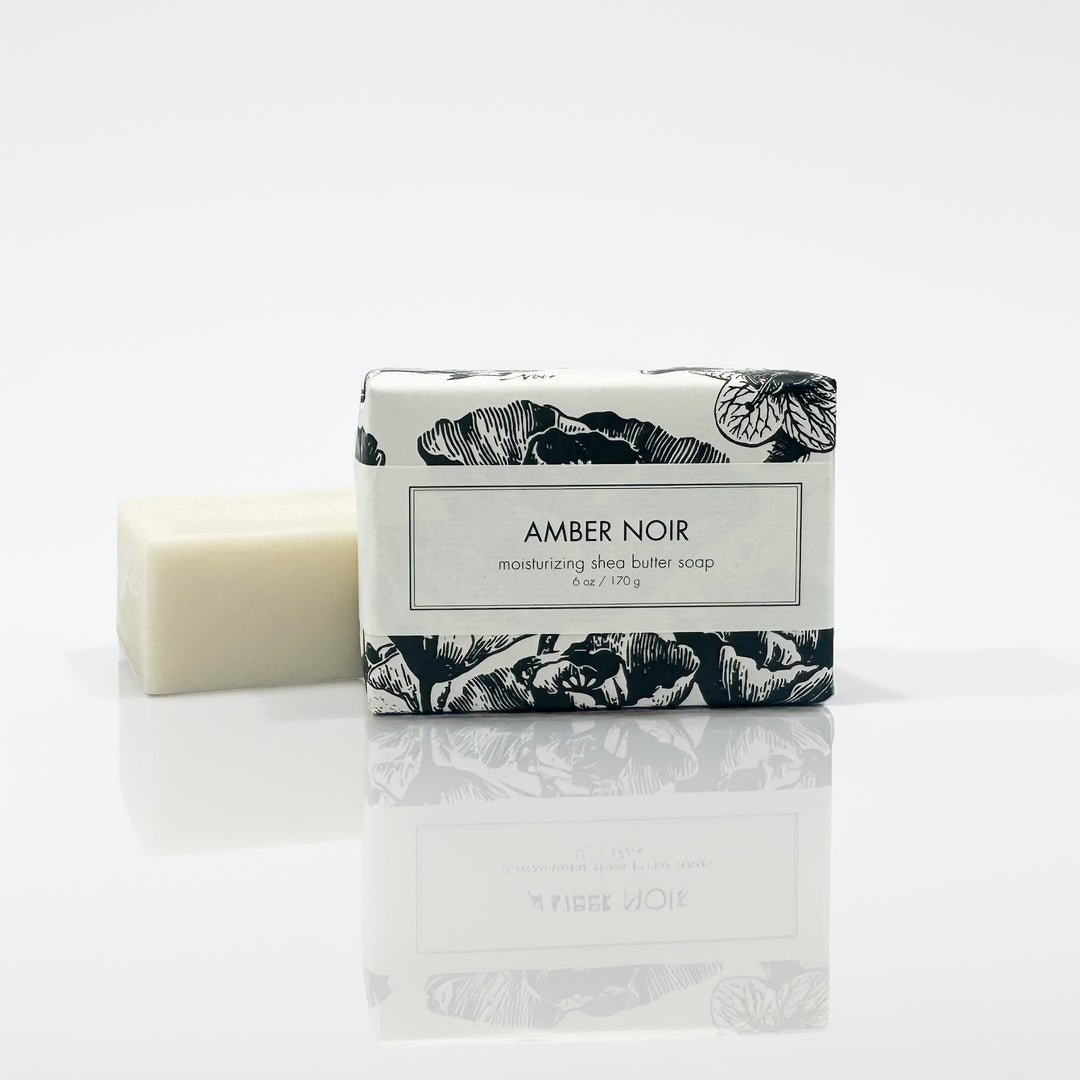 New Holiday Shea Butter Bath Bar - Amber Noir