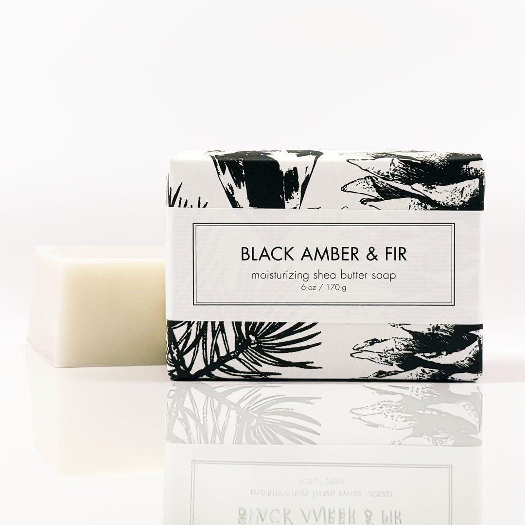 Shea Butter Soap - Black Amber & Fir