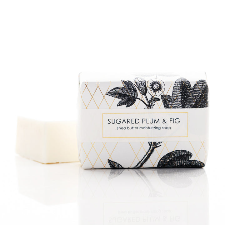 Holiday Shea Butter Bath Bar - Gold Leaf Sugared Plum & Fig