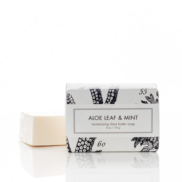aloe leaf and mint soap from Formulary 55