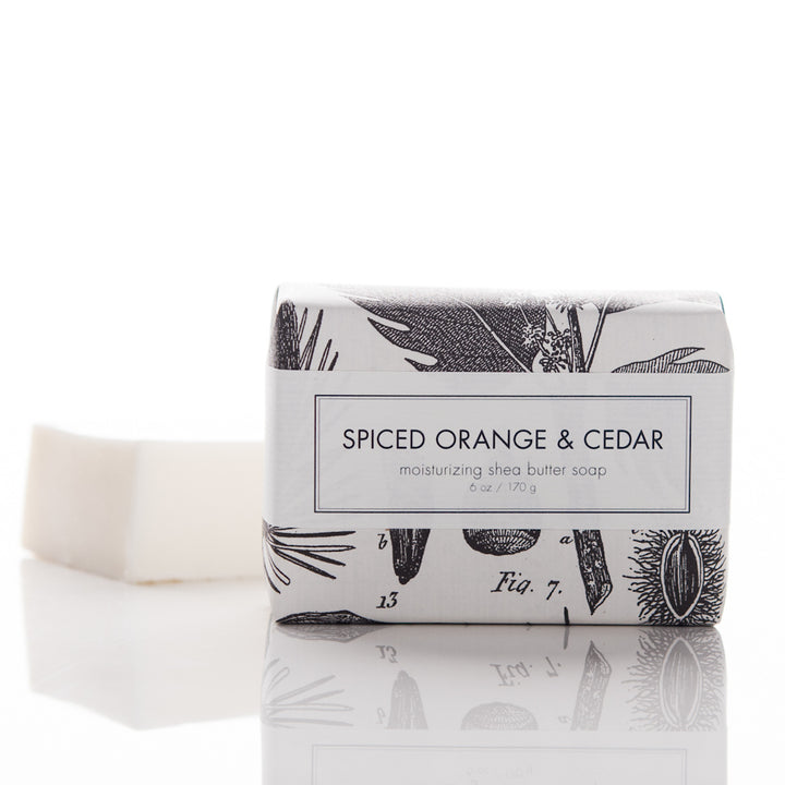 Holiday Shea Butter Bath Bar - Spiced Orange & Cedar