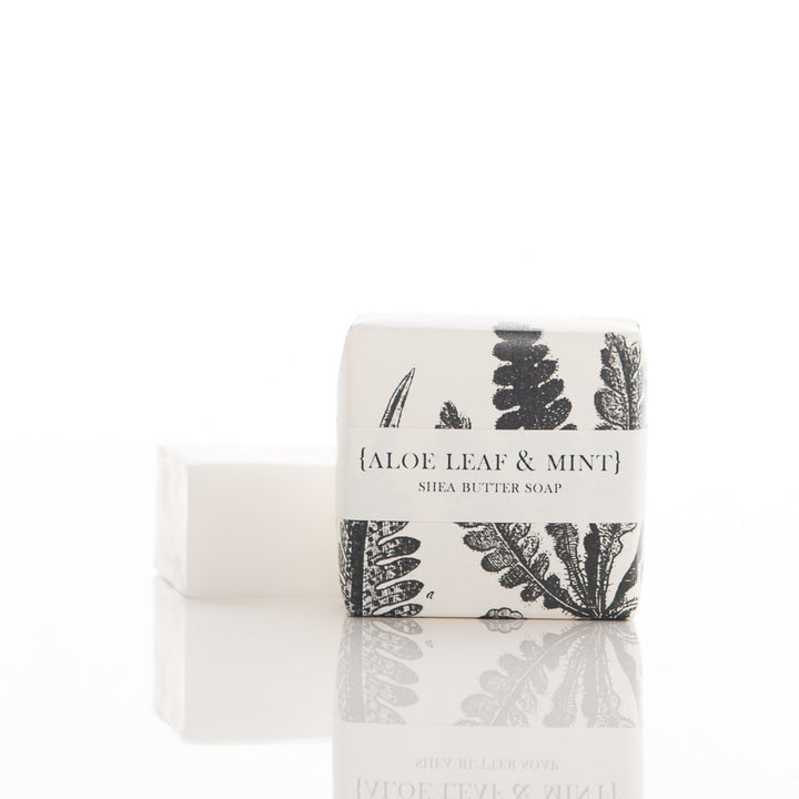 Shea Butter Soap - Aloe Leaf & Mint Guest Bar